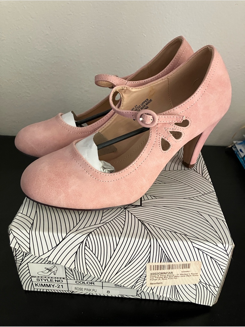 Chase + Chloe Kimmy-21 Mary Jane Pierced Heels NIB!!